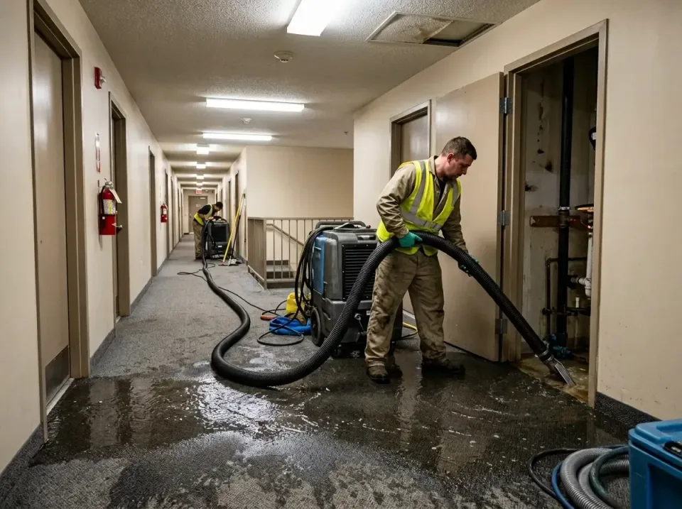 multi-unit-apartment-hallway-f-005 — frequently asked questions, Emergency Burst Pipe Water Extraction & Removal in Sayrevil…